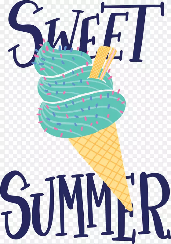 甜蜜夏天美味冰激凌