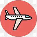 旅行素描手绘旅游素材 飞机