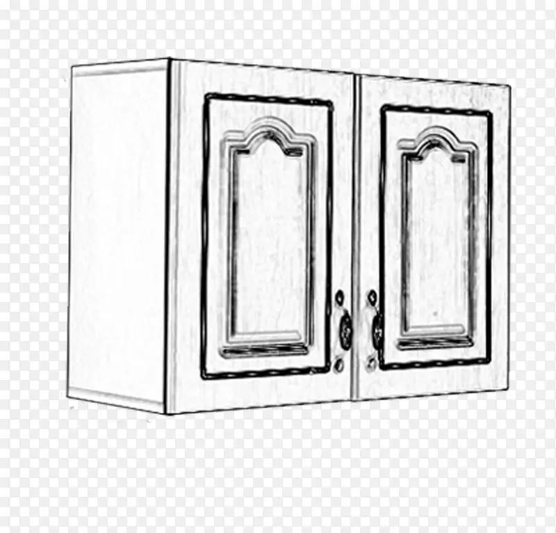 双开门橱柜设计图手稿