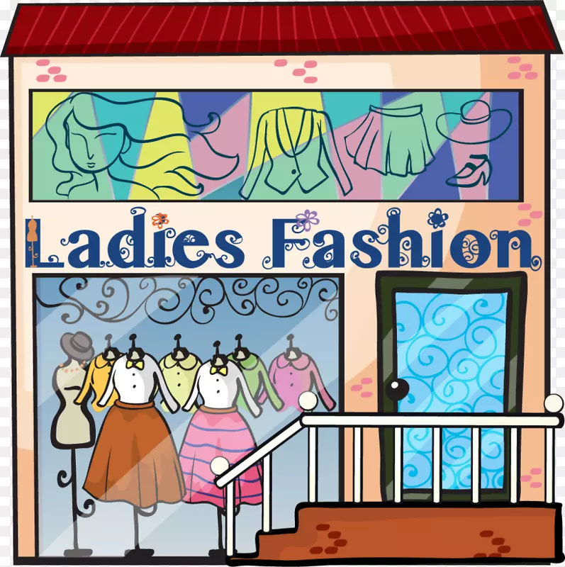 女人时尚服装小店