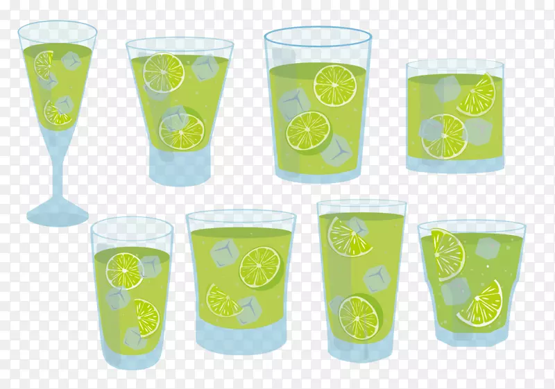 绿色柠檬凉茶