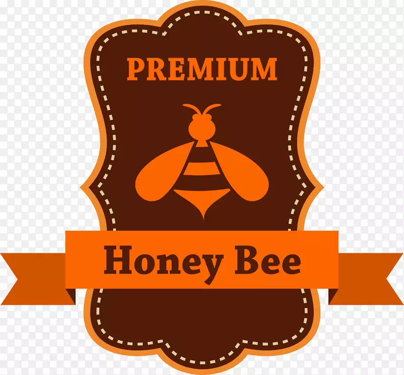 褐色蜜蜂标签