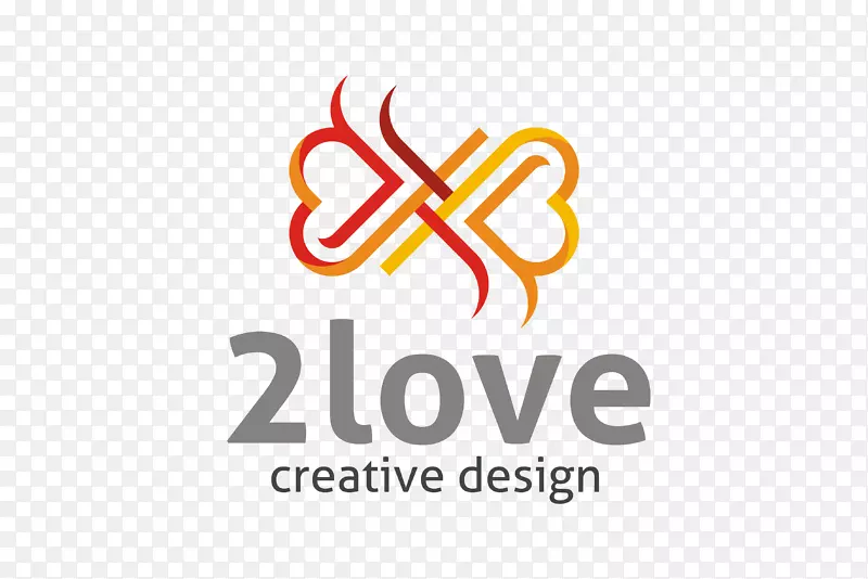 两个爱心logo