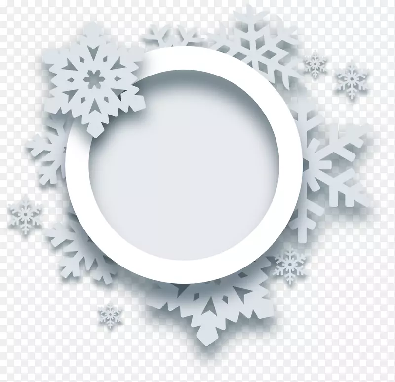 雪花圆圈标志