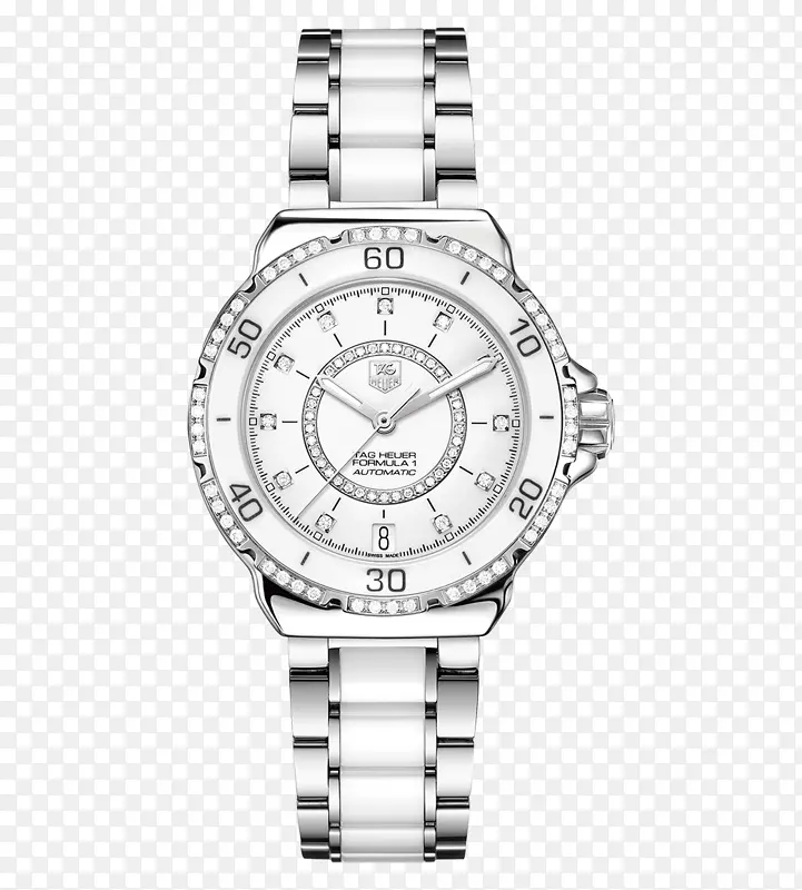 泰格豪雅银白色腕表女士手表