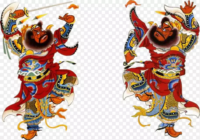 中国风门神PNG图片素材下载_图片编号7591960-PNG素材网