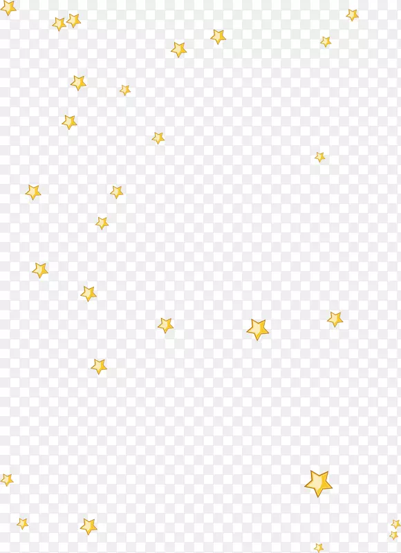 黄色漂浮星星