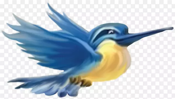 飞翔的蓝鸟