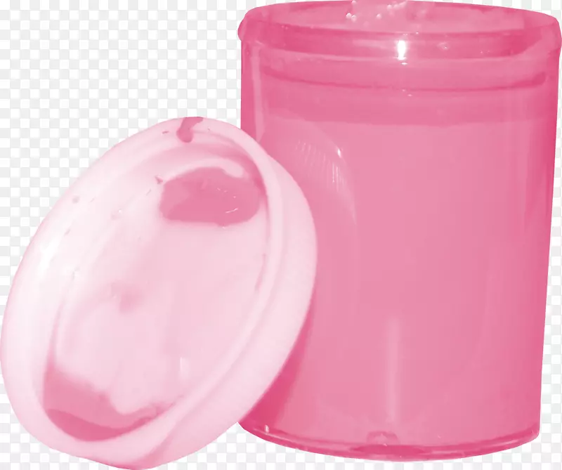 粉色颜料瓶