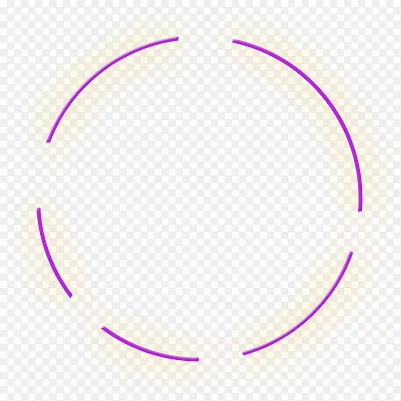 发光的紫色圆环
