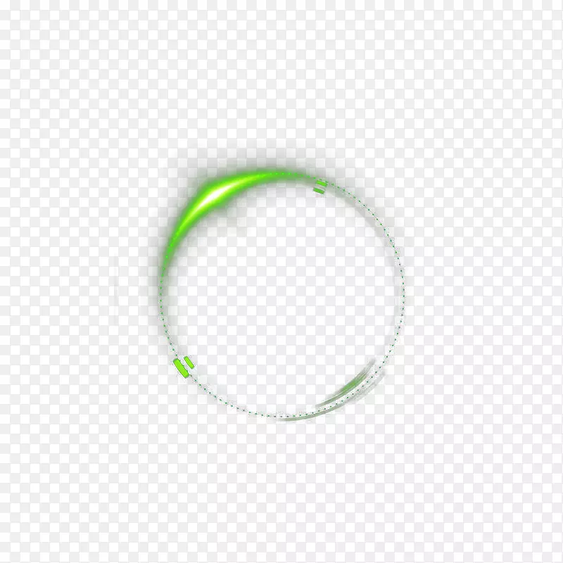 绿色圆环光源元素