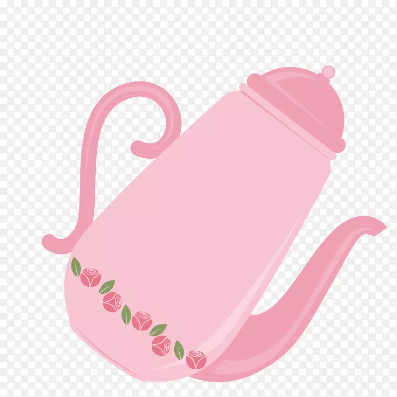 粉色小茶壶