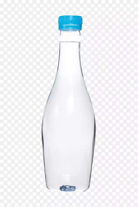 透明解渴塑窄口蓝色瓶盖的料瓶饮
