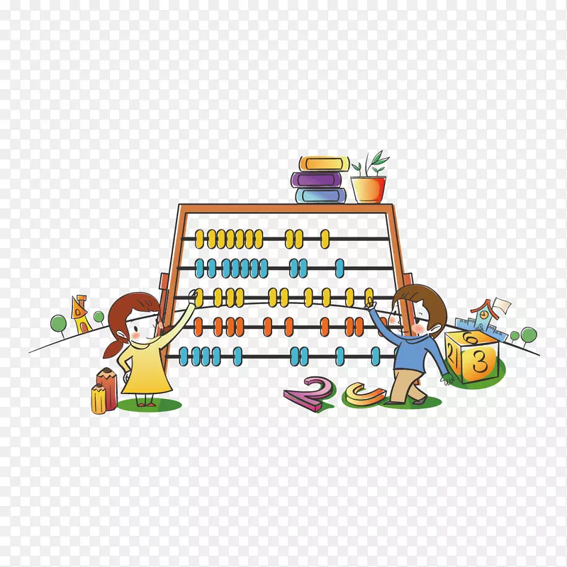 打算盘的孩子PNG图片素材下载_图片编号7603552-PNG素材网