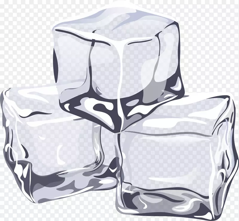 透明冰块效果元素