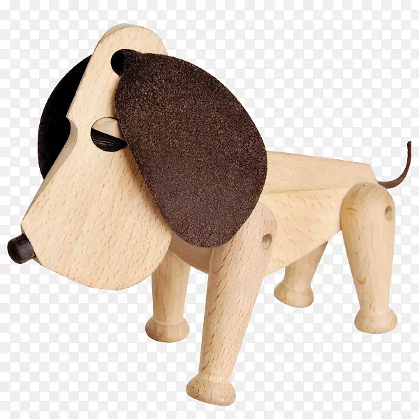 木制狗狗玩偶创意简约摆件动物木