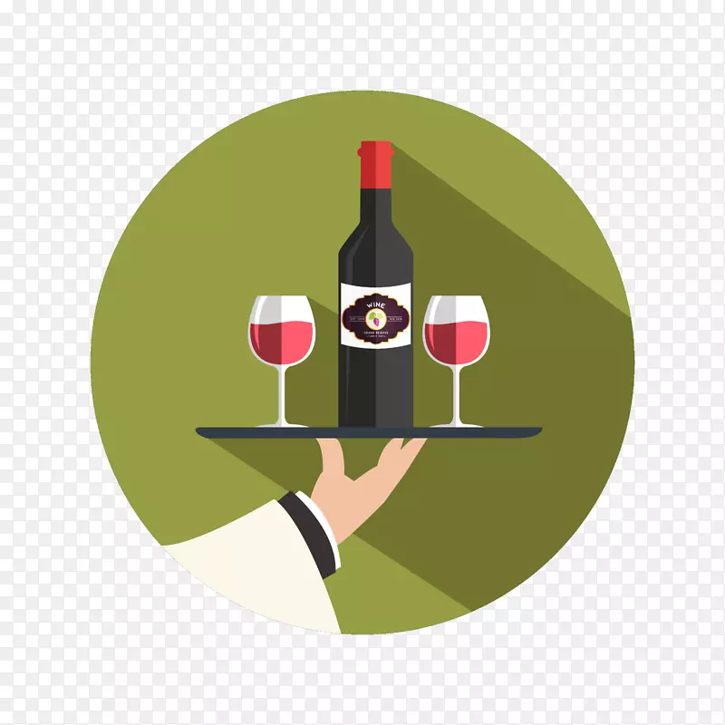 红酒酒庄图标设计