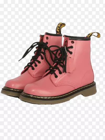 粉色马丁靴