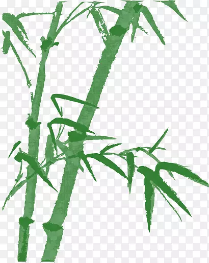 两枝竹子
