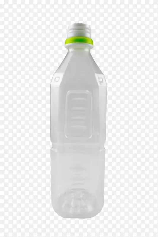 白色无盖的饮料塑料瓶罐实物