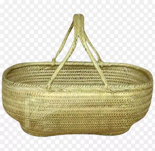 一个竹篮子图片素材