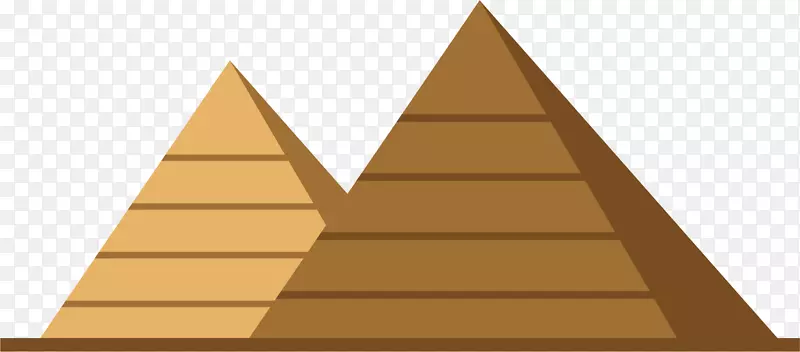 矢量图漂亮的金字塔