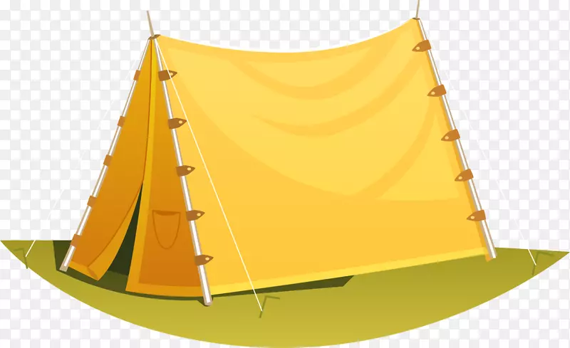 黄色卡通帐篷