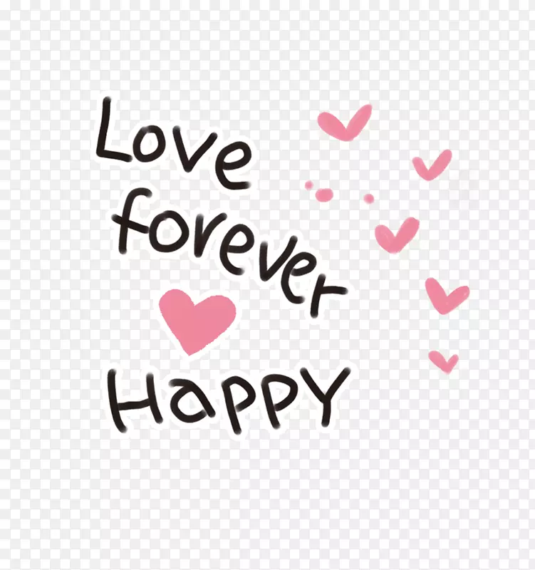 爱情永远开心地在一起字体