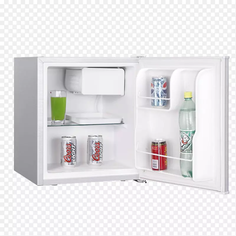 灰色小型冰箱设计素材