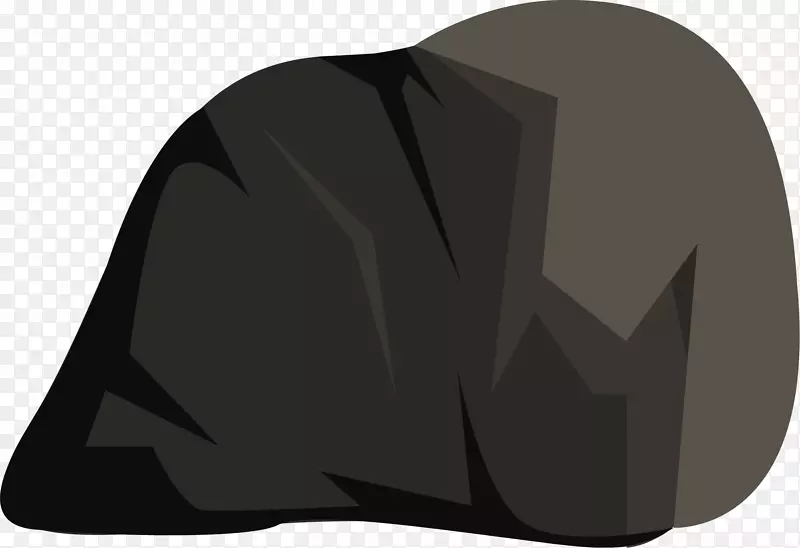 材质黑色岩石山石