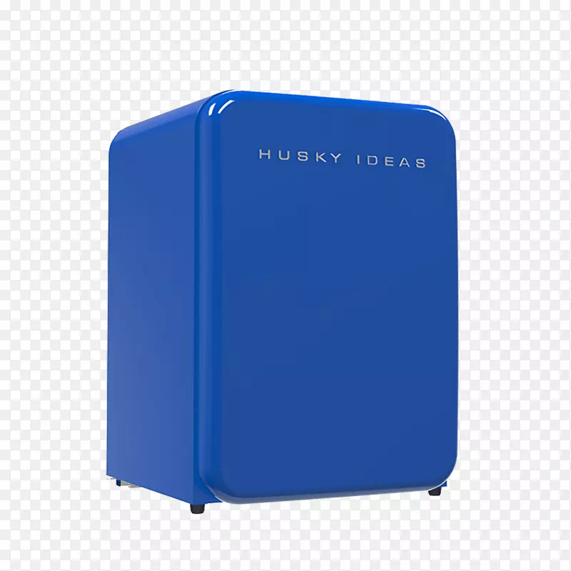 蓝色迷你冰箱设计