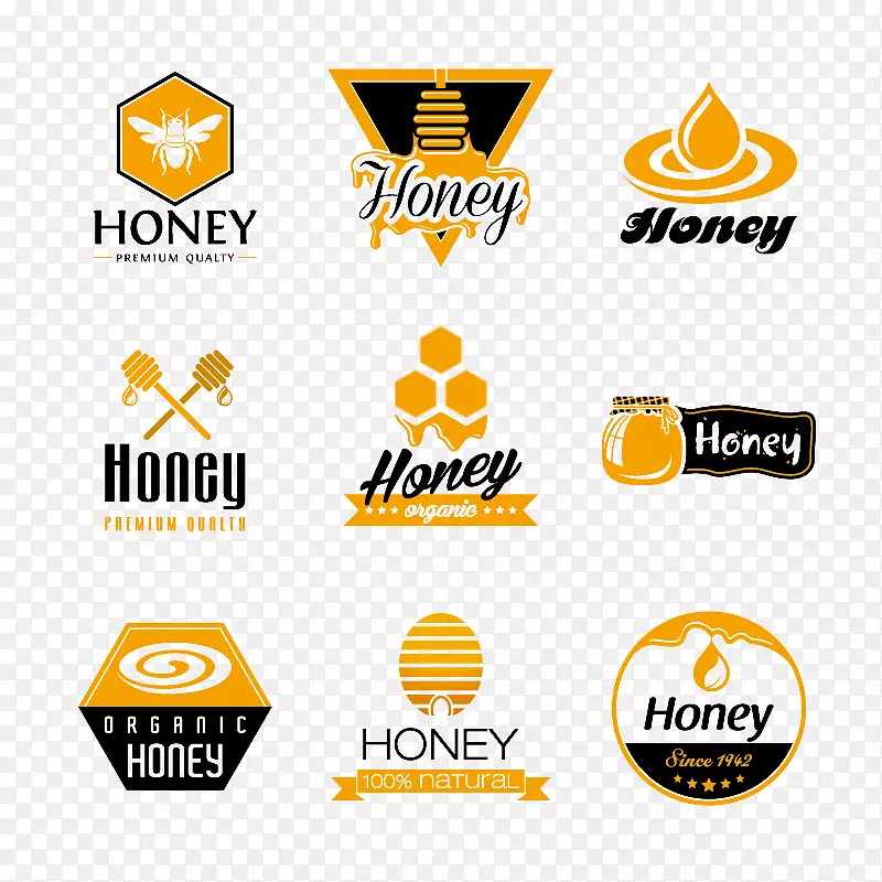 国外蜂蜜设计logo