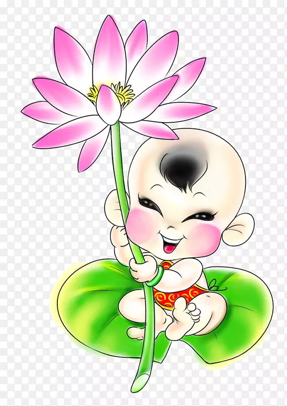 荷花和小宝宝