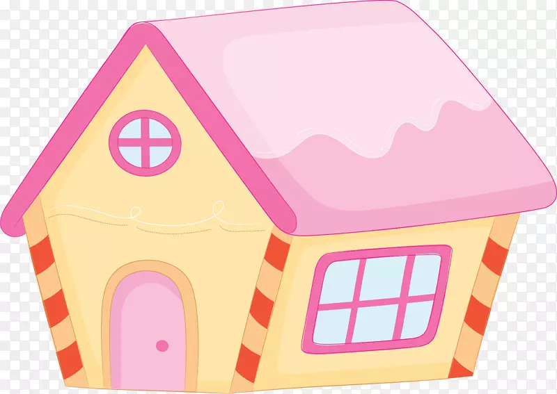 粉红屋顶蛋糕小屋