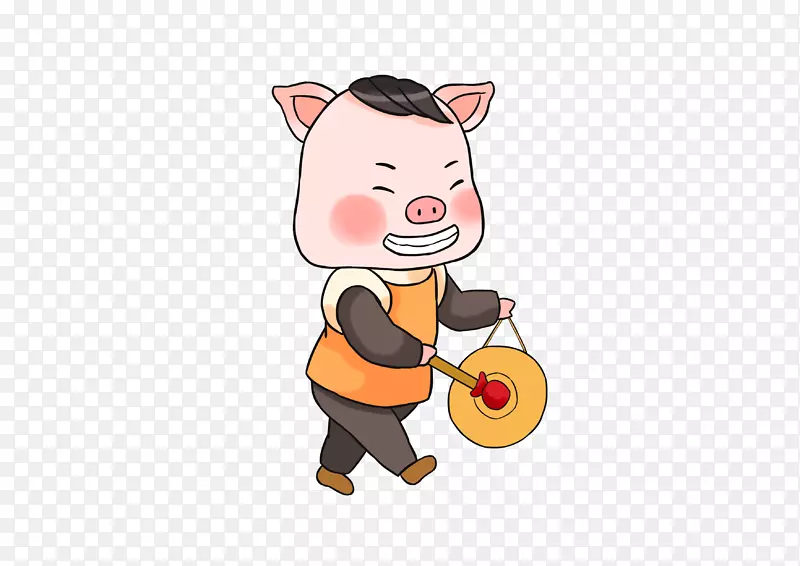猪年猪小福免抠PNG