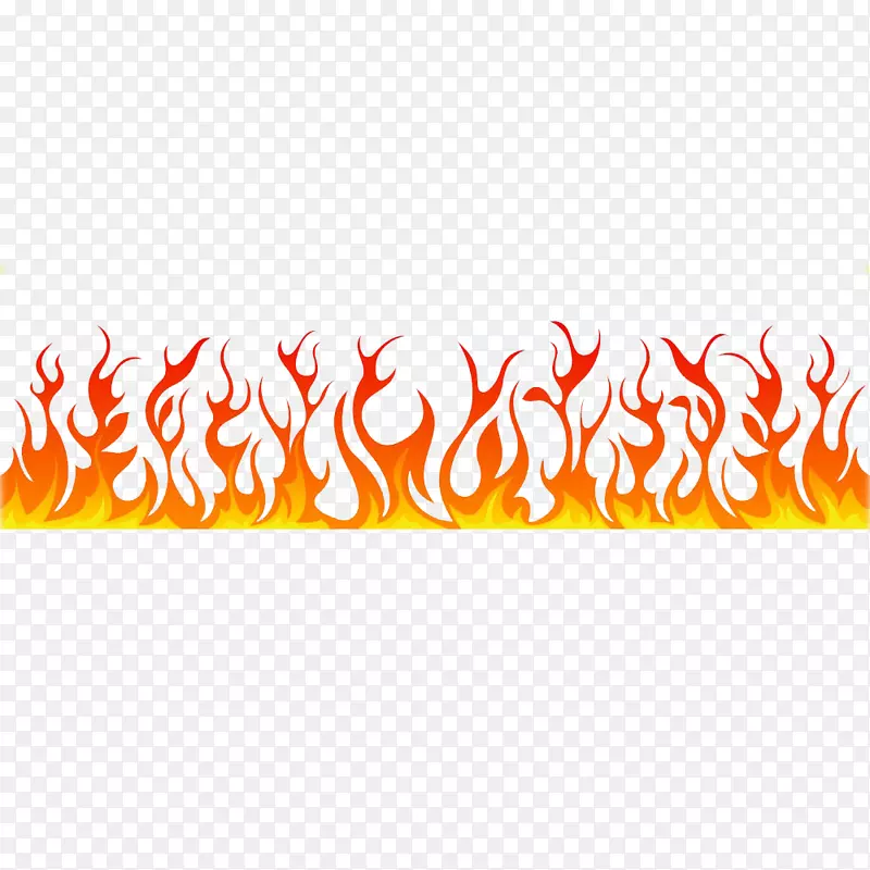 卡通灼热的火焰图标PNG