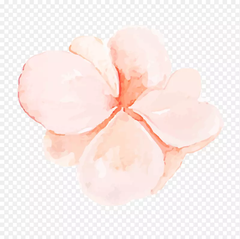 清新手绘水粉花朵设计素材