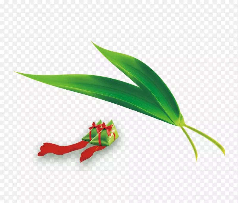 绿色粽子竹叶端午节装饰图案