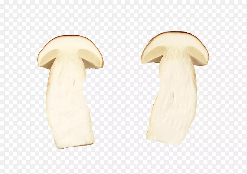 切半的蘑菇