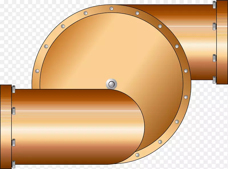 古铜色的金属下水管道