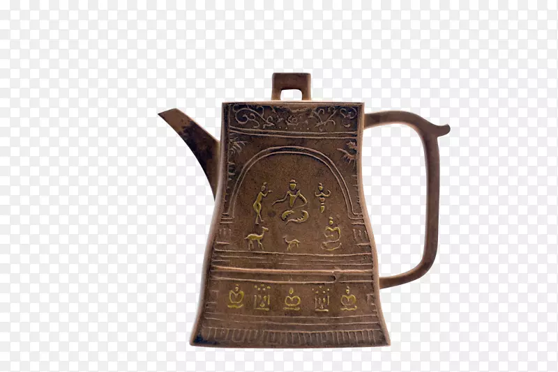 古朴质感金属精美茶具