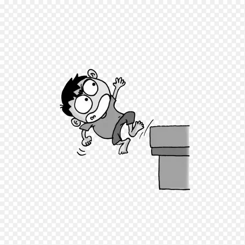 当心坠落卡通漫画PNG图片素材下载_图片编号7625318-PNG素材网