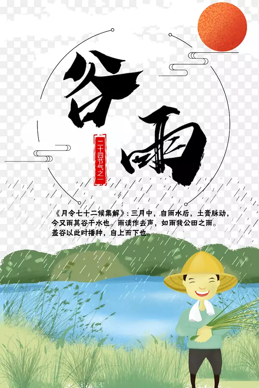 谷雨农民耕种季节