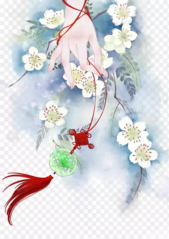 唯美中国古风插画