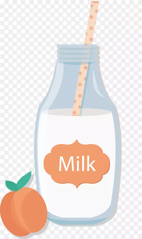 白色牛奶矢量图