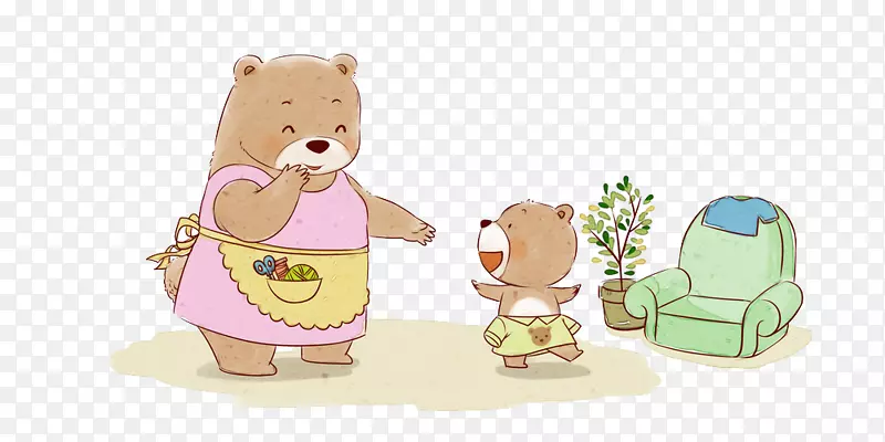 小熊和妈妈