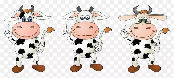 卡通动物可爱斑点奶牛