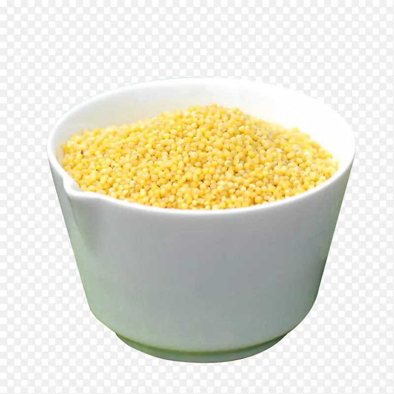 白瓷杯里的大黄米