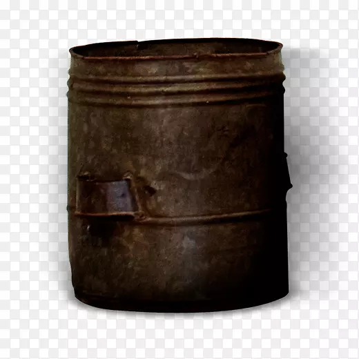 一个传统的旧铁桶
