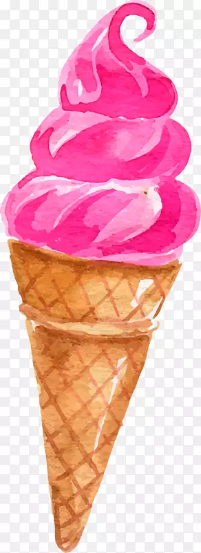 粉色可爱冰激凌设计图